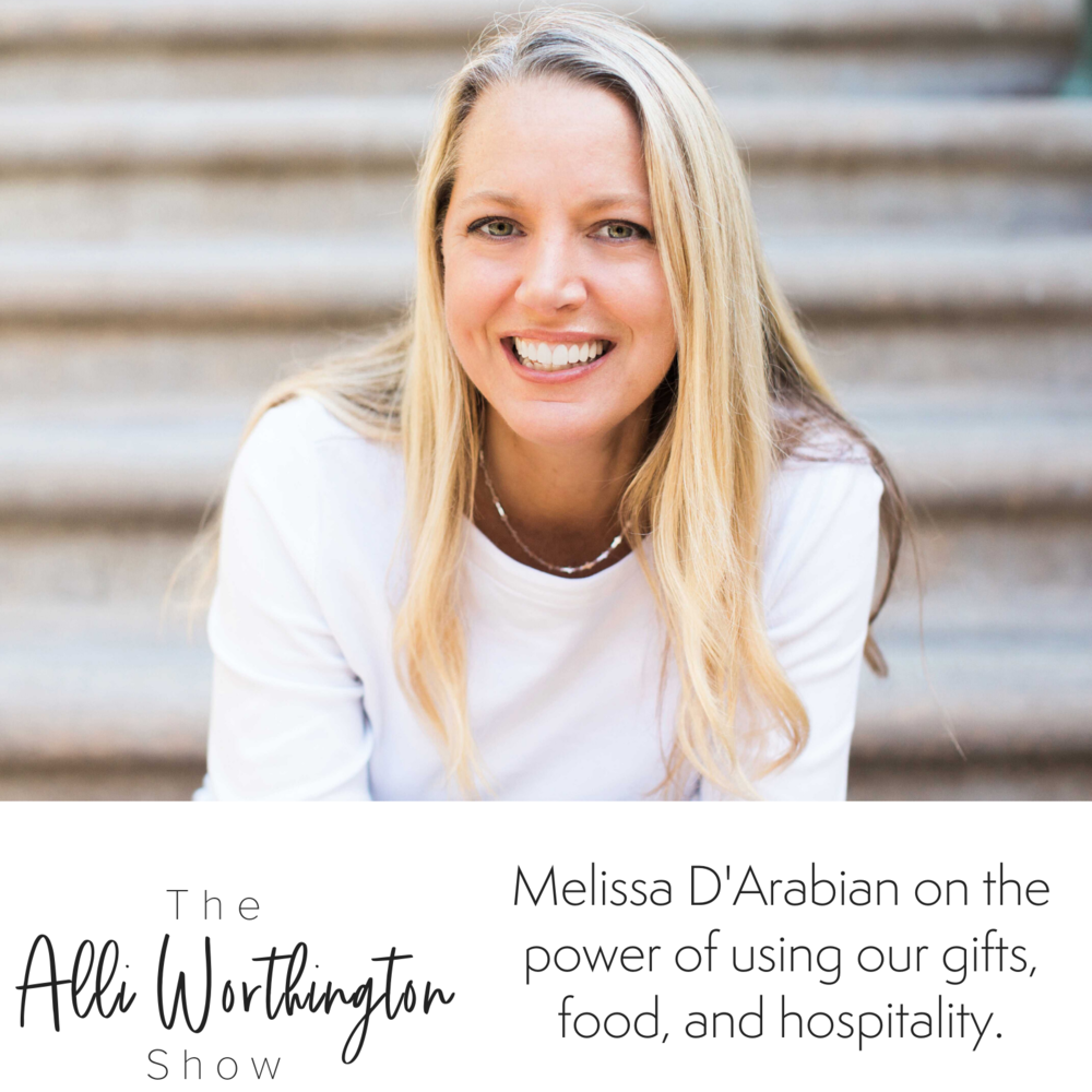 Whether you are a foodie or not--this is a conversation you don't want to miss this conversation with Melissa D' Arabian, Food Network Star, on Episode #94 of The Alli Worthington Show.