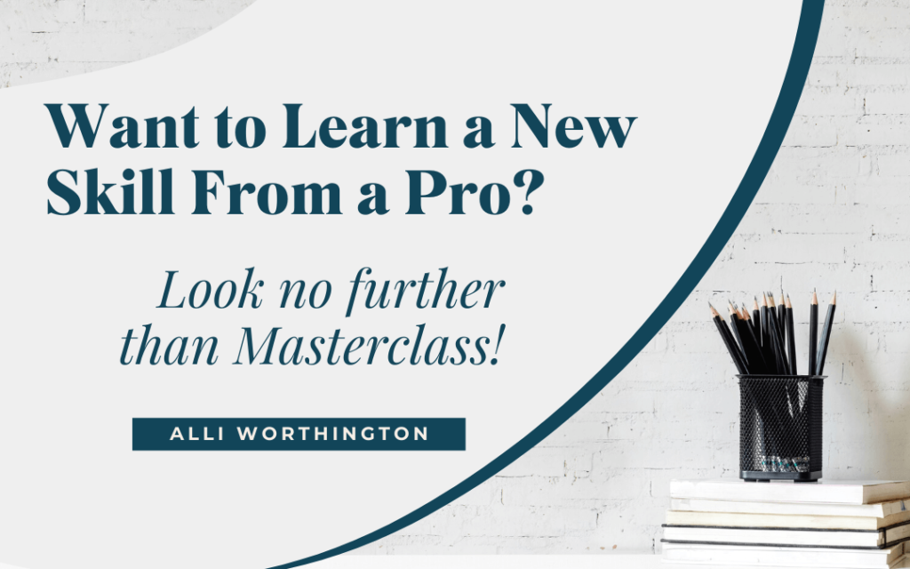 Want to learn a new skill from a pro? Look no further than masterclass! 