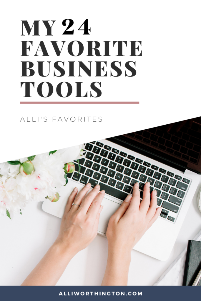24 of Alli Worthington's Favorite Business Tools 