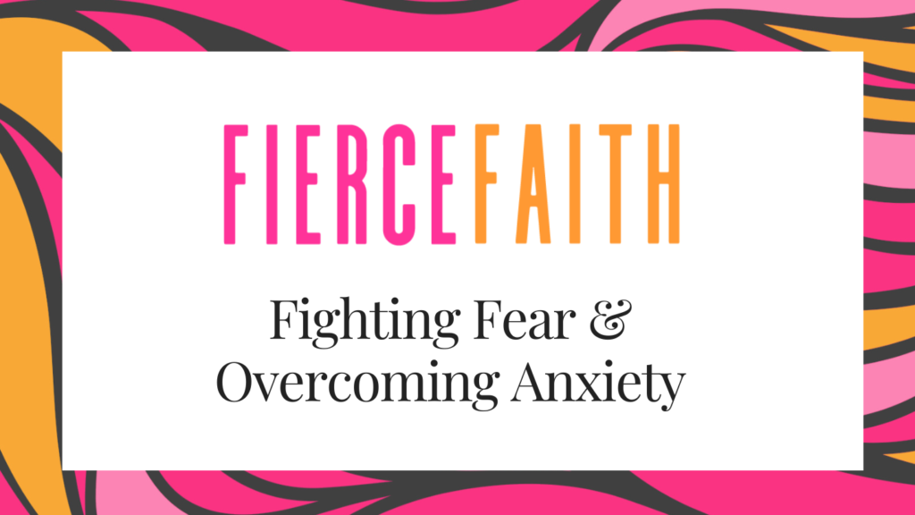 Learn to fight fear and overcome anxiety with Alli Worthington's book, Fierce Faith.