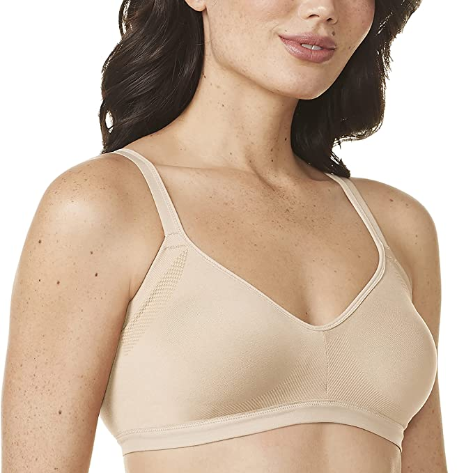 woman wearing tan bra