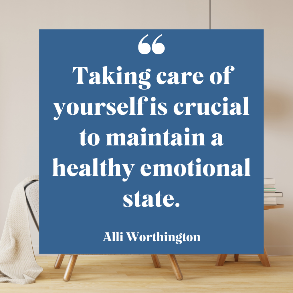 Self care is important to your wellbeing.