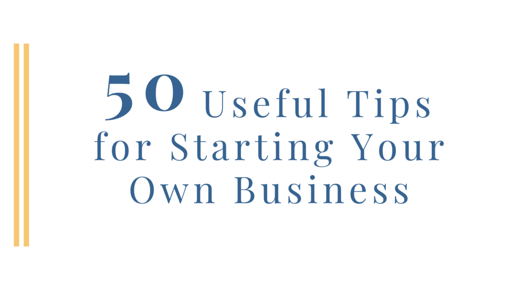 starting your own business