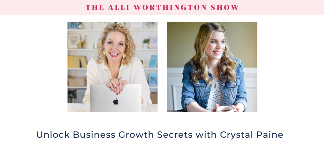 Discover the business growth secrets Crystal Paine uses to build momentum, simplify your strategy, and create real results without burnout.